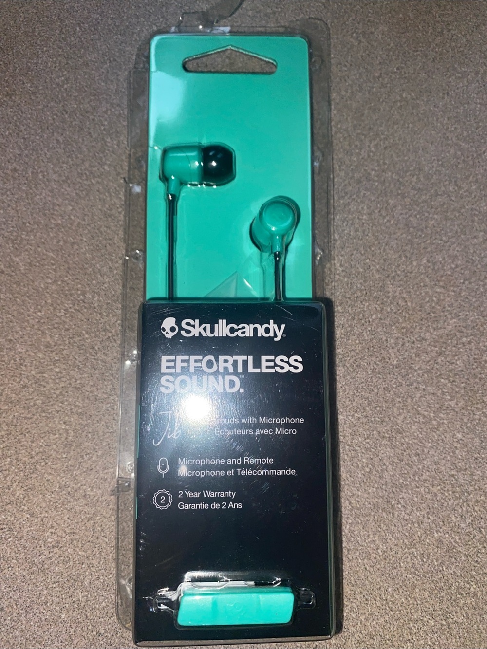Skullcandy Teal In-Ear Headphones with Mic
